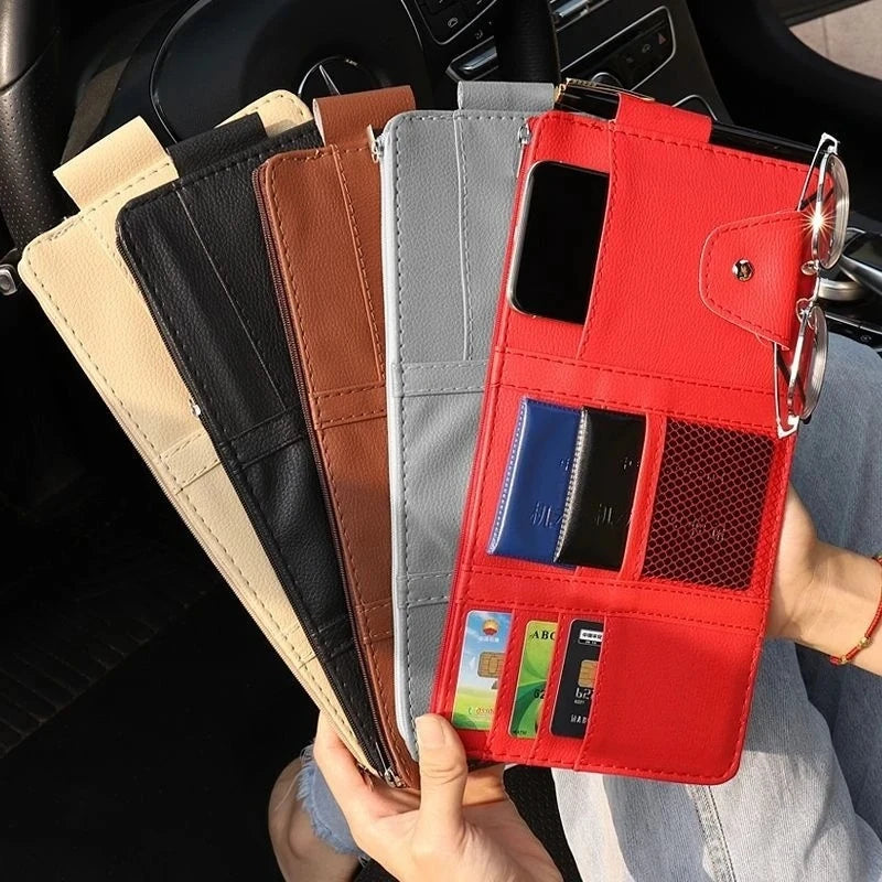 Car Glasses Clip Multi-Functional Car Sunglasses Holder Car Eye Box Creative Car Visor Storage Clip Car Accessories