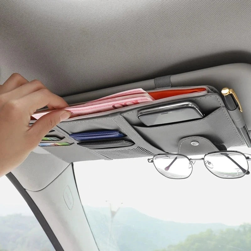 Car Glasses Clip Multi-Functional Car Sunglasses Holder Car Eye Box Creative Car Visor Storage Clip Car Accessories