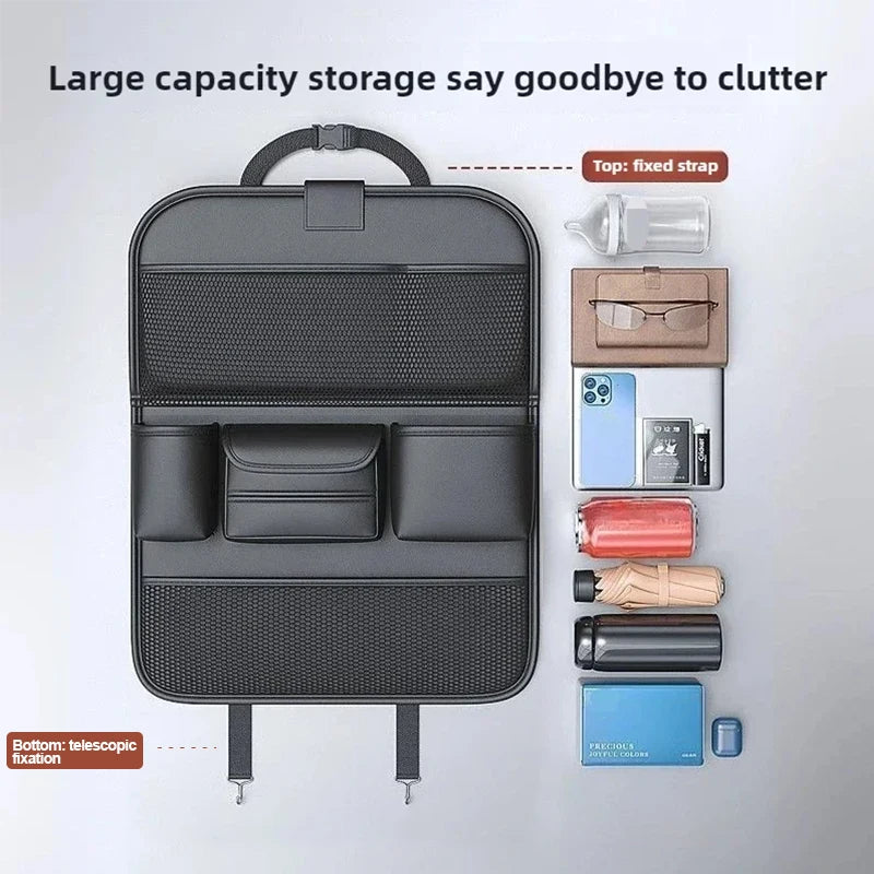 Car Chair Back Storage Rack Seat Back Storage Bag Folding Small Table Board for Car Back Storage Supplies for Car Essentials