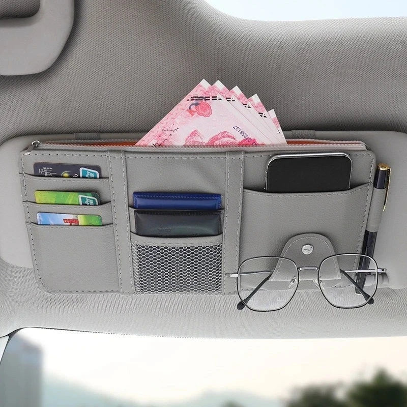 Car Glasses Clip Multi-Functional Car Sunglasses Holder Car Eye Box Creative Car Visor Storage Clip Car Accessories