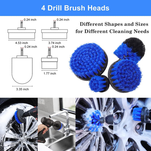 26Pcs Car Detailing Brush Set, Car Detailing Kit, Car Detailing Brushes, Car Cleaning Kit, Car Windshield Cleaning Tool, Professional Car Care Kit - Car Wash Brush Kit for Interior Exterior Wheels