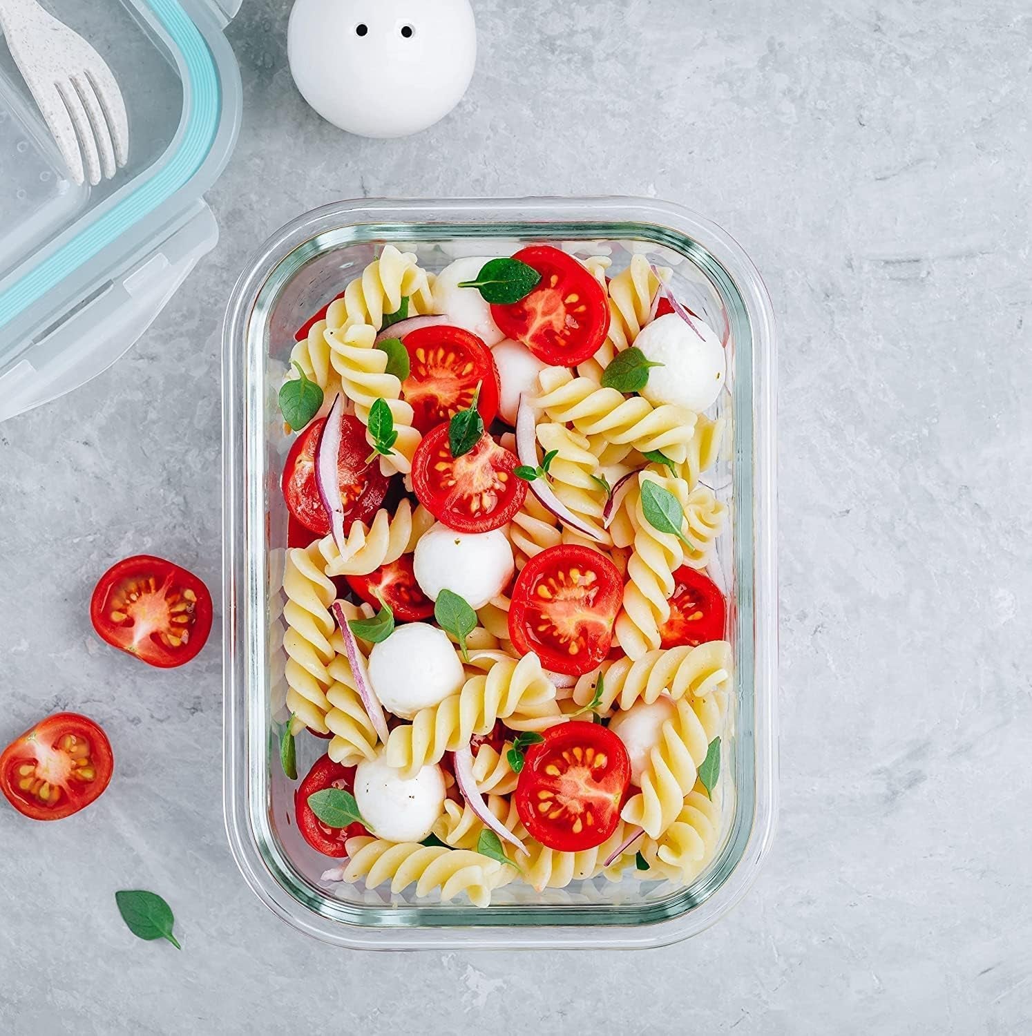 10-Piece Glass Meal Prep Containers with Lids, Food Storage