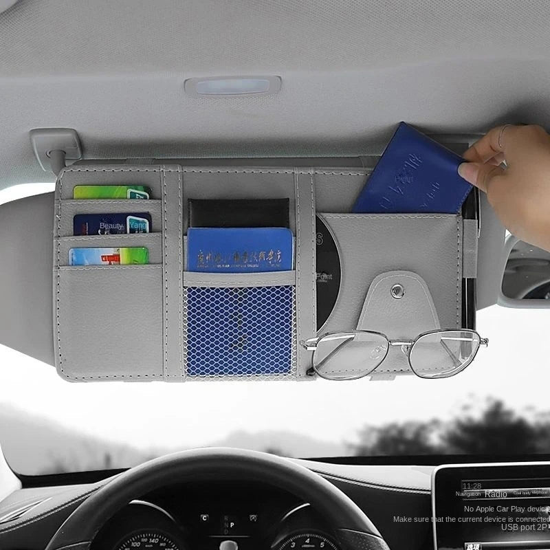 Car Glasses Clip Multi-Functional Car Sunglasses Holder Car Eye Box Creative Car Visor Storage Clip Car Accessories