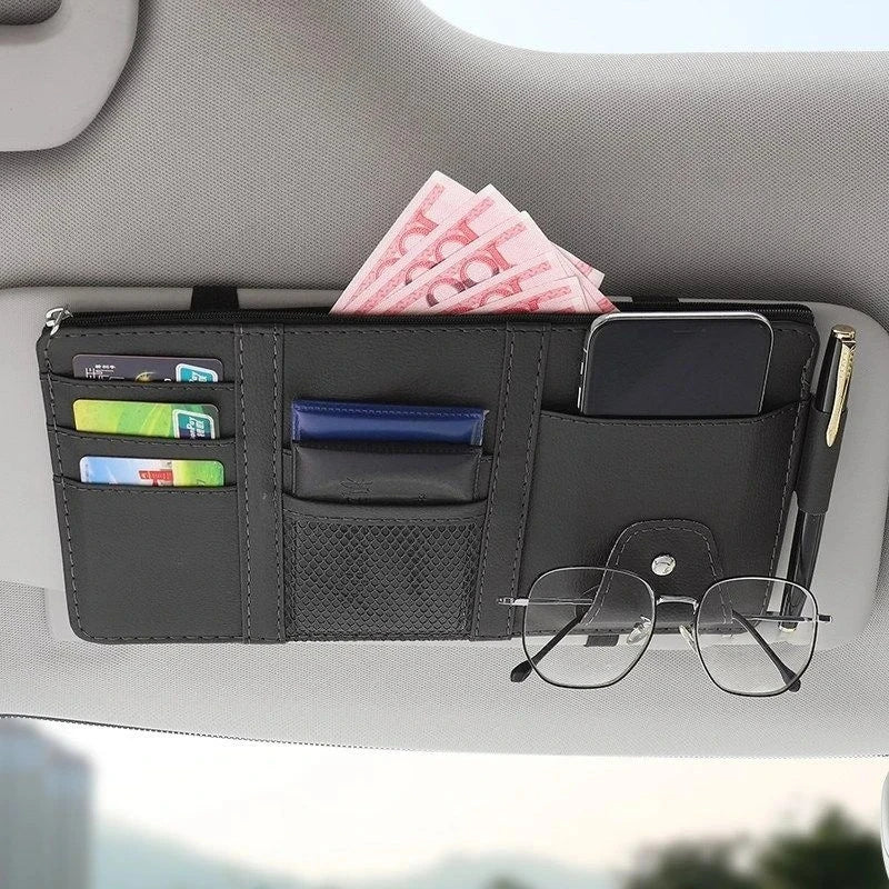 Car Glasses Clip Multi-Functional Car Sunglasses Holder Car Eye Box Creative Car Visor Storage Clip Car Accessories