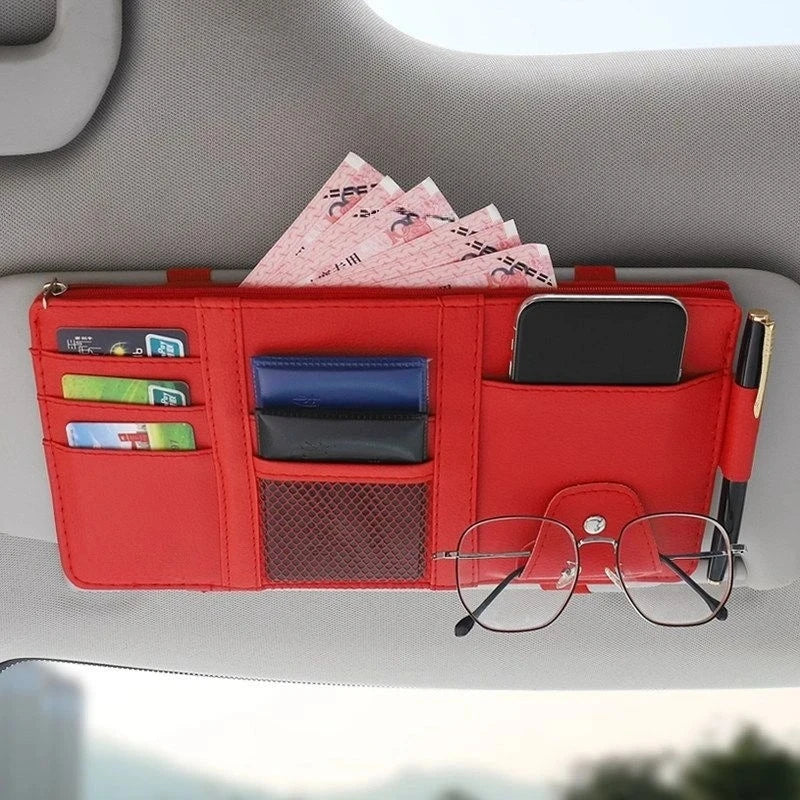 Car Glasses Clip Multi-Functional Car Sunglasses Holder Car Eye Box Creative Car Visor Storage Clip Car Accessories