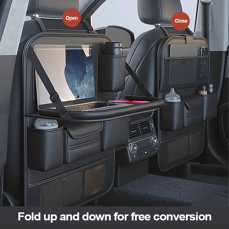 Car Chair Back Storage Rack Seat Back Storage Bag Folding Small Table Board for Car Back Storage Supplies for Car Essentials