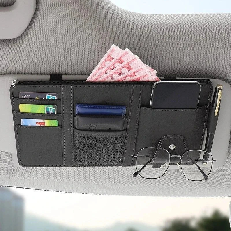 Car Glasses Clip Multi-Functional Car Sunglasses Holder Car Eye Box Creative Car Visor Storage Clip Car Accessories