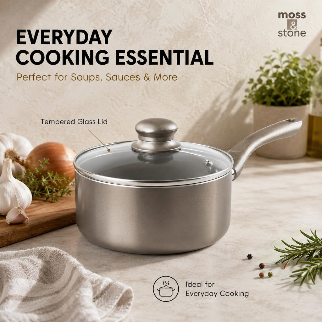 Pots and Pans Set Nonstick, 6-Piece Induction Cookware Set