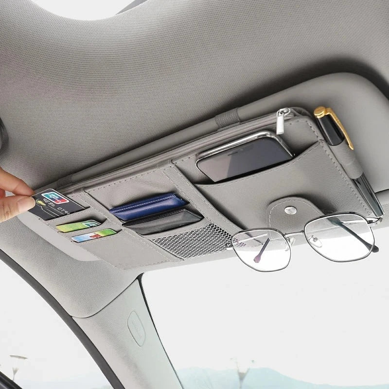Car Glasses Clip Multi-Functional Car Sunglasses Holder Car Eye Box Creative Car Visor Storage Clip Car Accessories