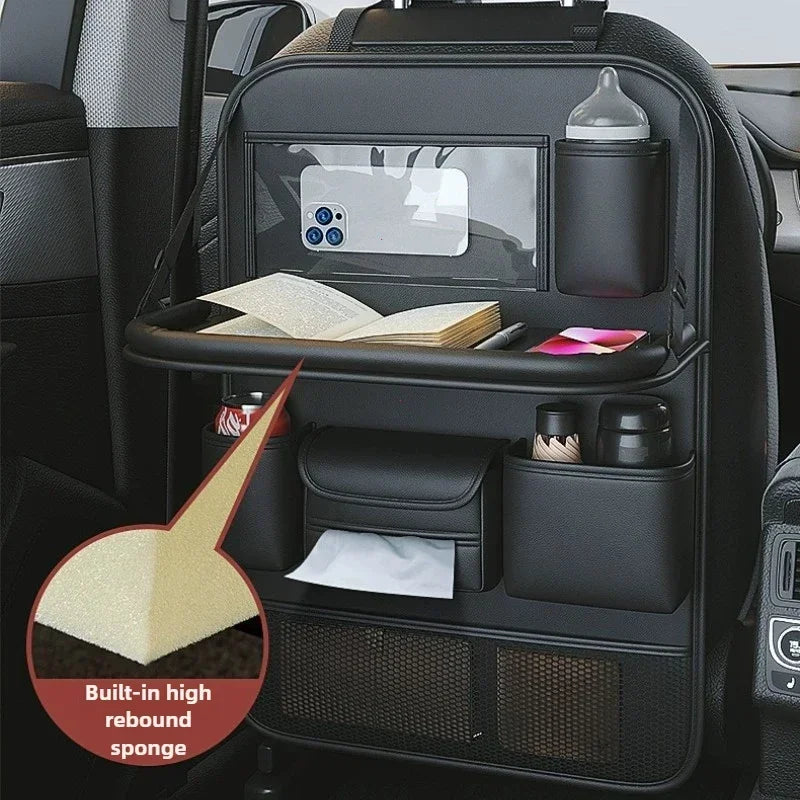 Car Chair Back Storage Rack Seat Back Storage Bag Folding Small Table Board for Car Back Storage Supplies for Car Essentials